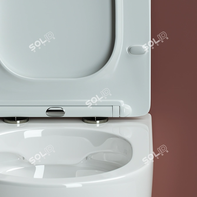 Modern Hanging Toilet - Ceramica Nova Forma CN3009 3D model image 4