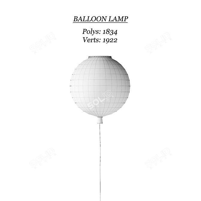 Modern Balloon Lamp 3D model image 4