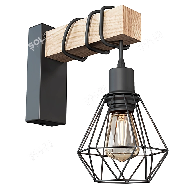 Eglo Townshend 5 Pendant Light 3D model image 1