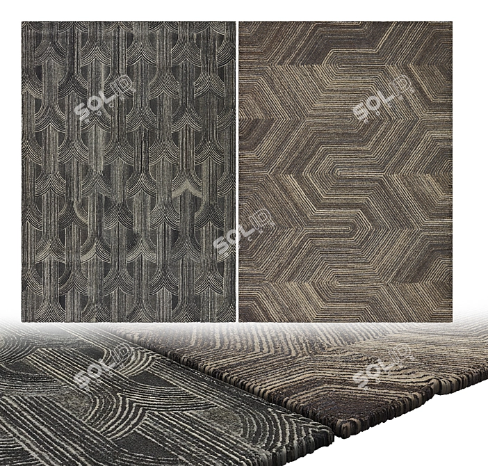  Luxurious Handmade Carpets: 8,754 Polys, 8,808 Verts 3D model image 2