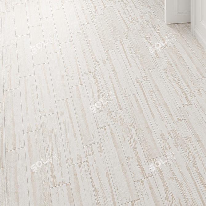 Classic Oldwood Floor Tile 3D model image 2