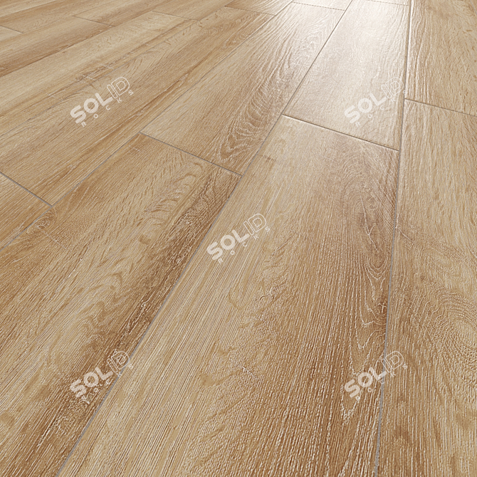 Sonoma Beige Wood Texture Floor Tile 3D model image 4