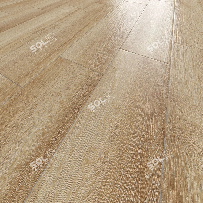 Sonoma Beige Wood Texture Floor Tile 3D model image 7