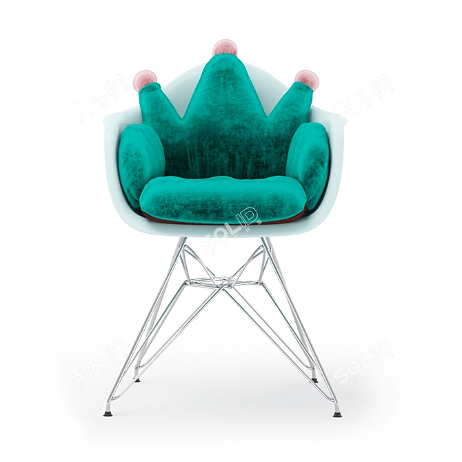 Vitra DAR Chair: Elegant Design with Xiang Y Integrated Cushion 3D model image 3