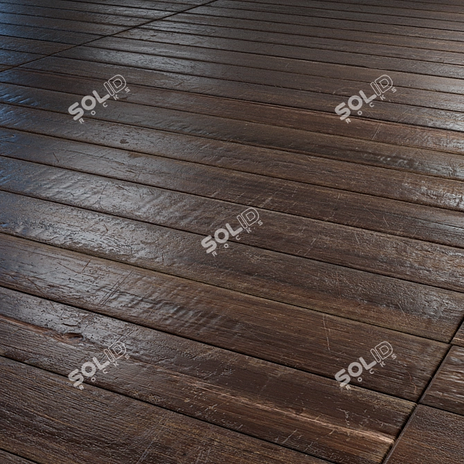 Vintage Parquet: Rusty Elegance 3D model image 5