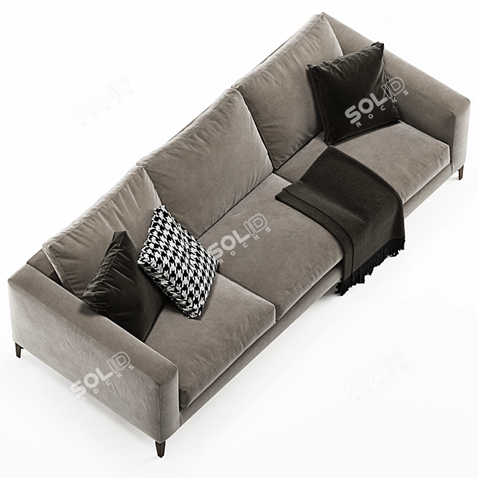Elegant Minotti Andersen Sofa: Perfect Blend of Style and Comfort 3D model image 4