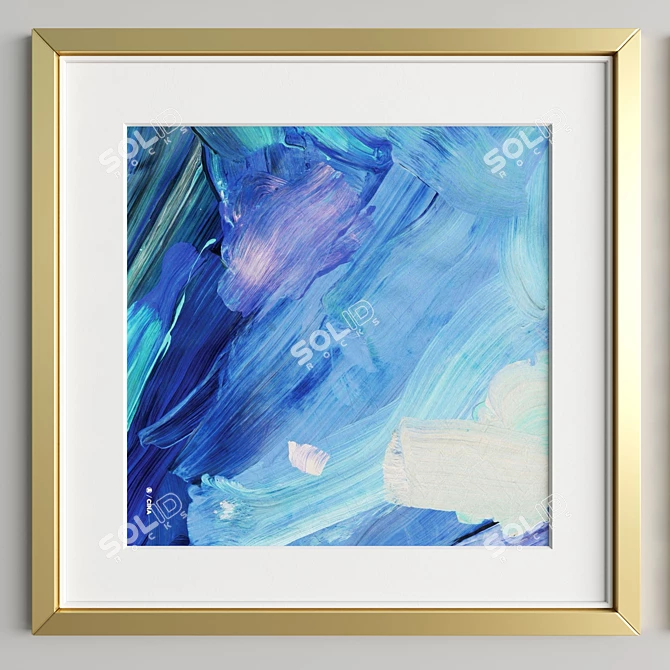 Elegant Art Frame Collection 3D model image 4