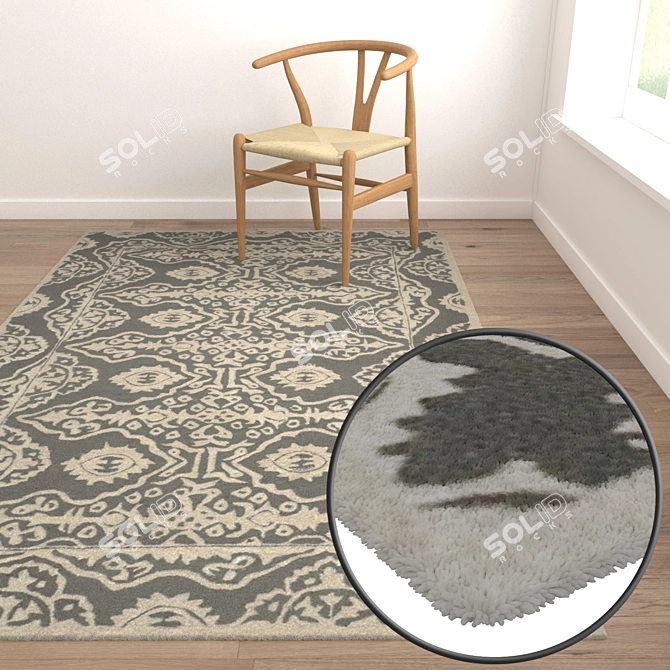 Luxury Carpets Set 2265 3D model image 5