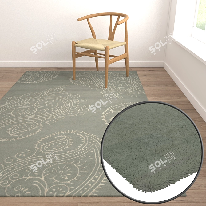 Luxury Carpet Set - High Quality Textures 3D model image 5