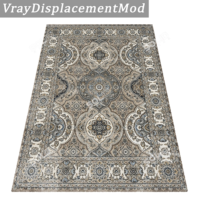 Luxurious Carpets Set: 3 High-Quality Textured Options 3D model image 3