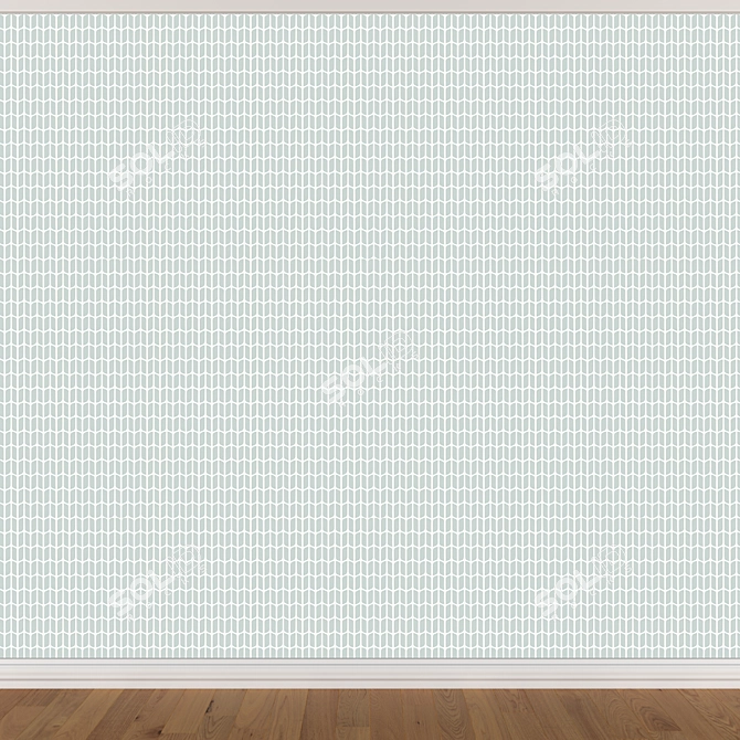 Seamless Wallpaper Set in 3 Colors 3D model image 4