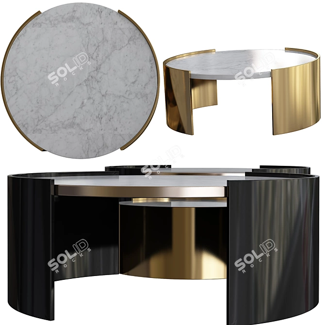 Modern Bowy Coffee Table - 2014 Edition 3D model image 1