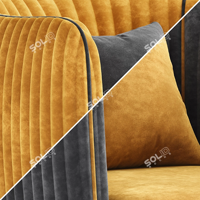 Cozy Comfort Leisure Armchair 3D model image 3