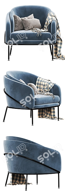 Angelo Lounge: Elegant and Versatile Furniture 3D model image 2