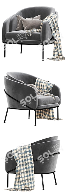 Angelo Lounge: Elegant and Versatile Furniture 3D model image 4