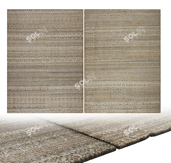 Plushy Elegance: Premium Carpets 3D model image 2