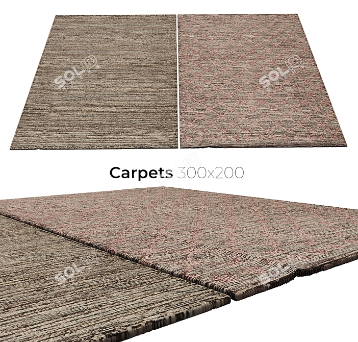 Luxury Polypropylene Carpets 3D model image 1