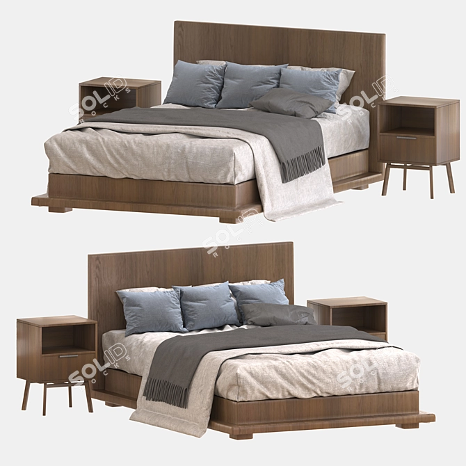 Corona Render v5 Bed 07 3D model image 3