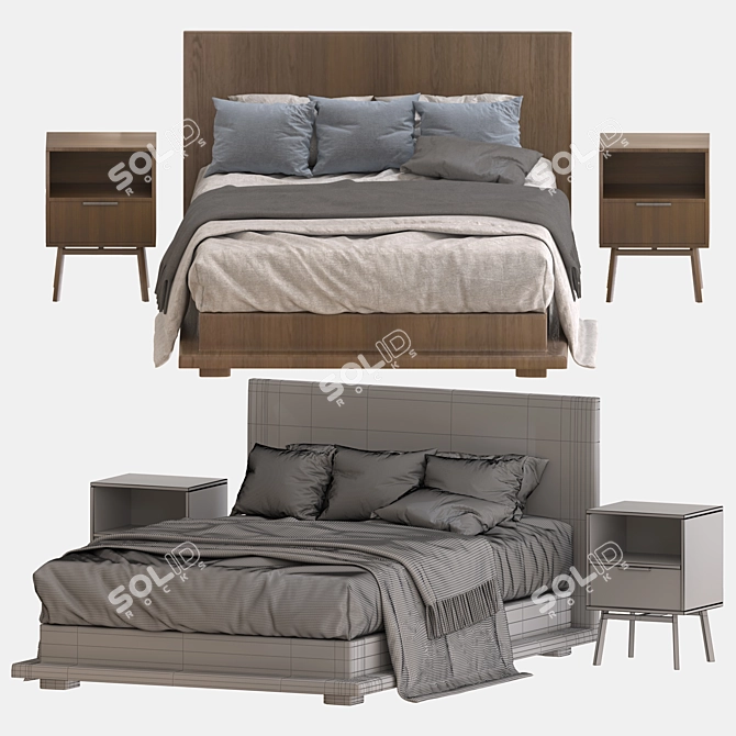 Corona Render v5 Bed 07 3D model image 4