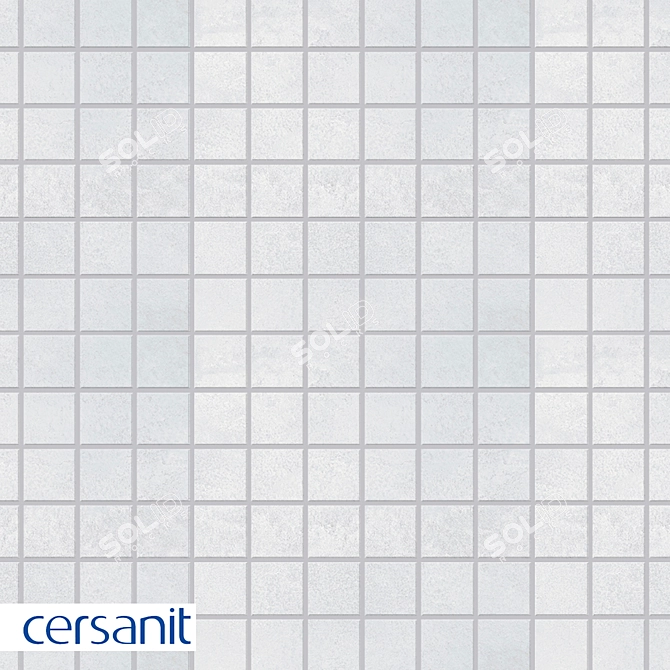 Cersanit Townhouse Mosaic: Light Gray Elegance 3D model image 1