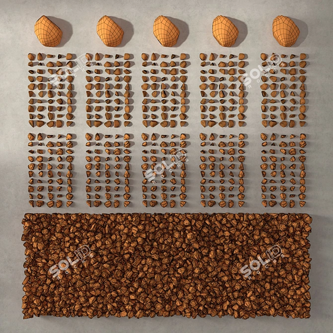 Crumbly Decorative Gravel N1 3D model image 5