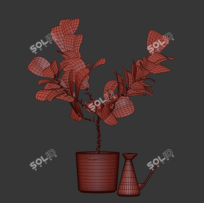 Realistic Fiddle-Leaf Fig 3D Model 3D model image 10