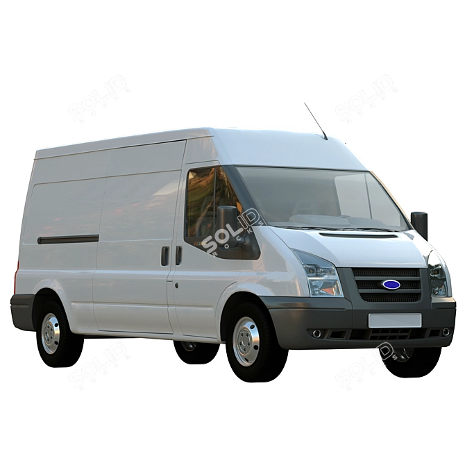 Versatile Commercial Van: Ford Transit 2006-2014 3D model image 1