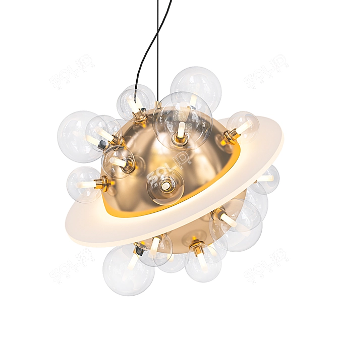 Cosmic Orb Pendant Light 3D model image 1