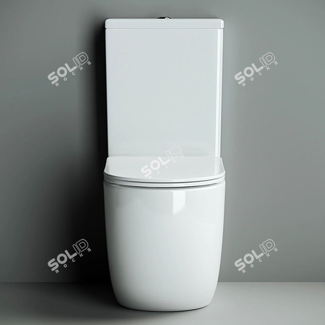 Metropol Barrel WC by Ceramica Nova - CN4001 3D model image 3