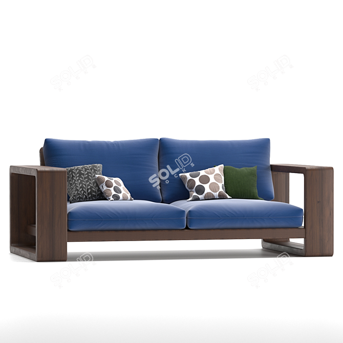 Modern Outdoor Sofa Set 3D model image 2