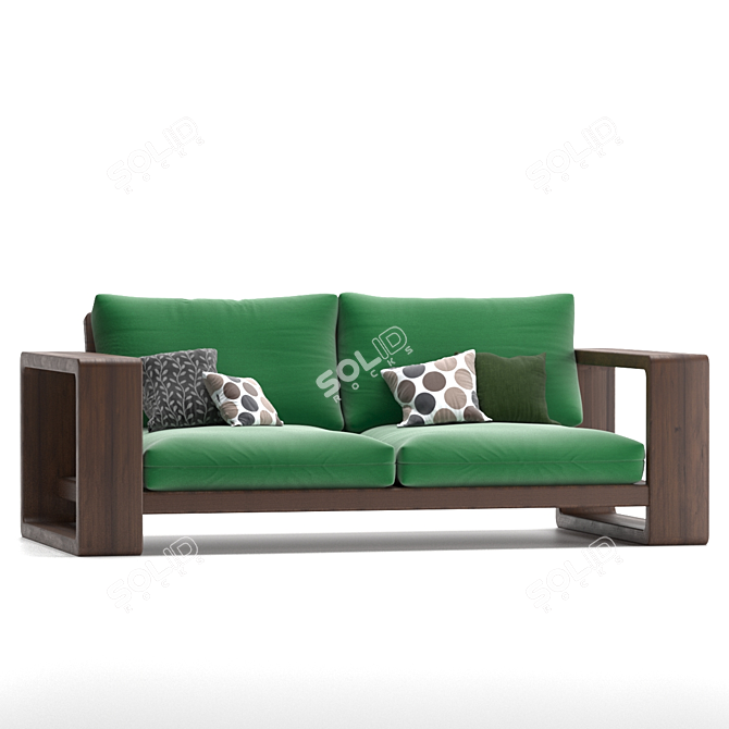 Modern Outdoor Sofa Set 3D model image 3