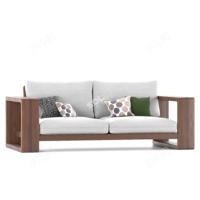 Modern Outdoor Sofa Set 3D model image 5