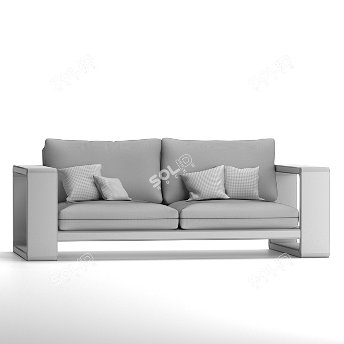 Modern Outdoor Sofa Set 3D model image 7