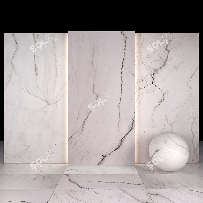 9 Textured Glossy Elite Quartzite - Slabs & Floor Tiles 3D model image 1