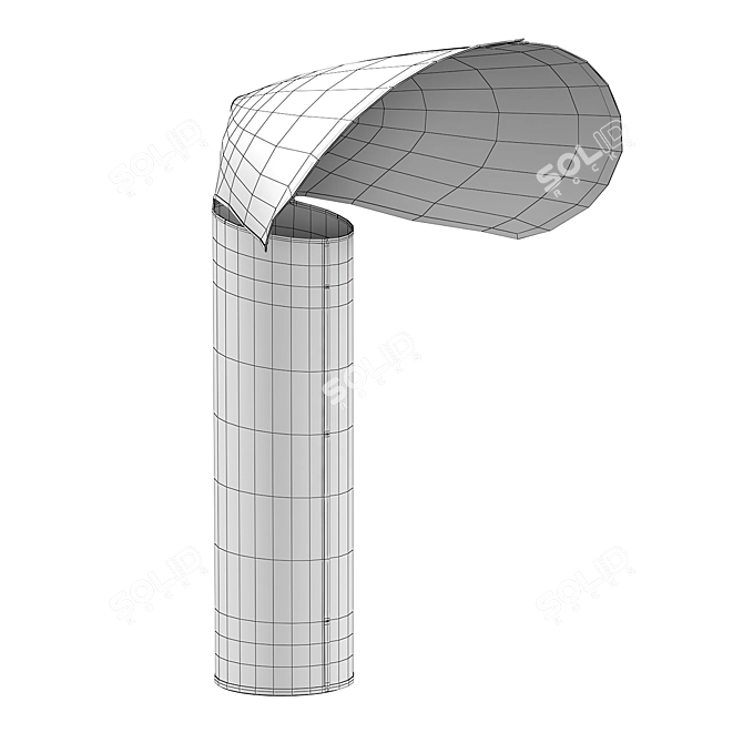 Sleek Modern CHIARA Table Lamp 3D model image 5