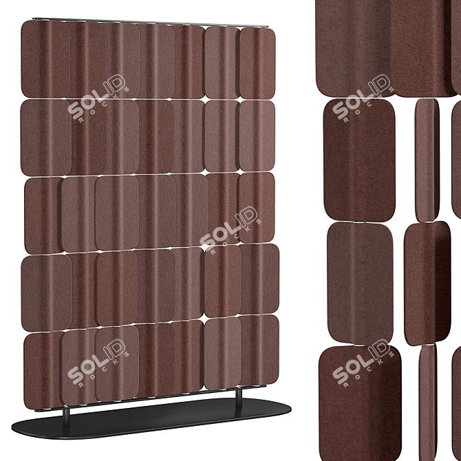 PA 1215 Acoustic Privacy Panel 3D model image 1