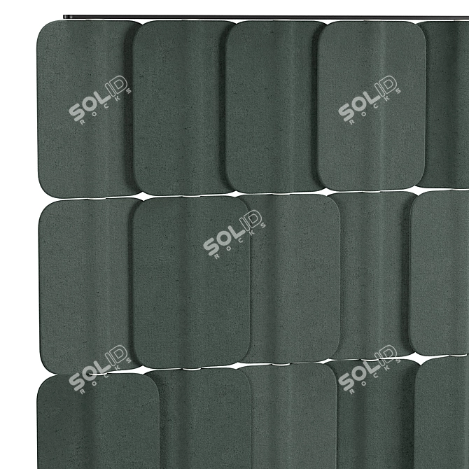 Modular Acoustic Privacy Panel 3D model image 3