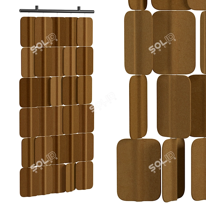 Modular Soundproof Panel: PA H006 X5 3D model image 1