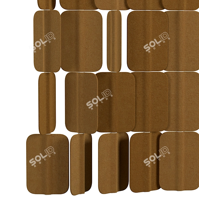 Modular Soundproof Panel: PA H006 X5 3D model image 4