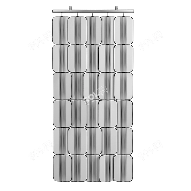 Modular Soundproof Panel: PA H006 X5 3D model image 5