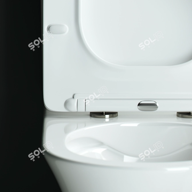 Ceramica Nova Star CN1904: Stylish Animated Toilet 3D model image 5