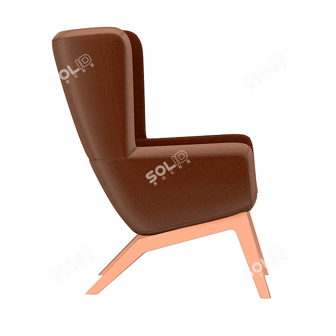 Elegant Arca Chair: Perfect for Restaurants, Bars, and Offices 3D model image 4