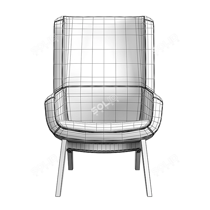 Elegant Arca Chair: Perfect for Restaurants, Bars, and Offices 3D model image 5