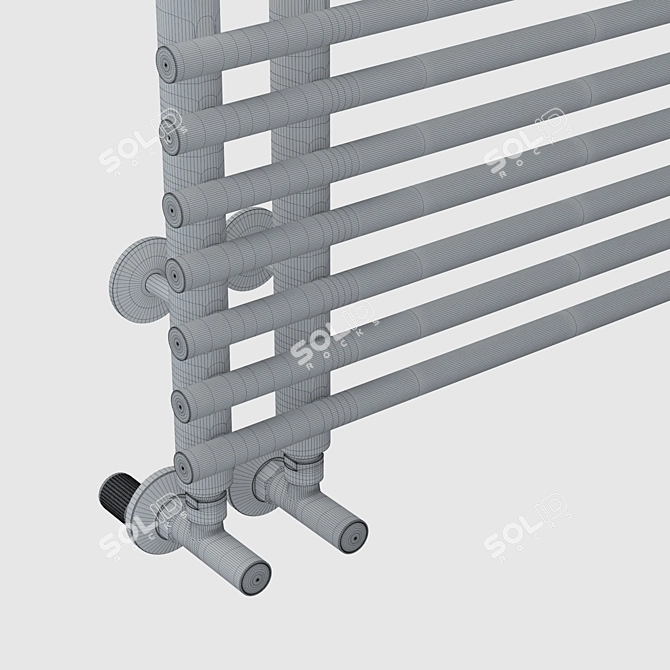 Luxury Heated Towel Rack 3D model image 2