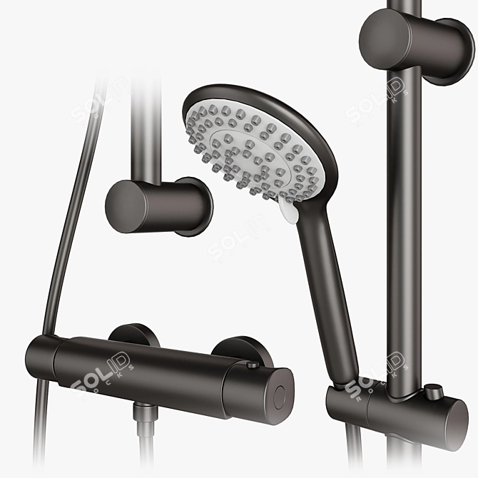 Complete Shower Systems: GROHE, CEA, Gustavsberg | Set 113 3D model image 2