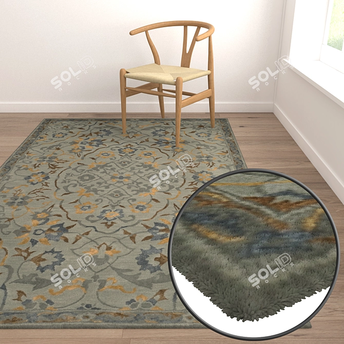 Title: Luxury Carpet Set for Stunning Renders 3D model image 5