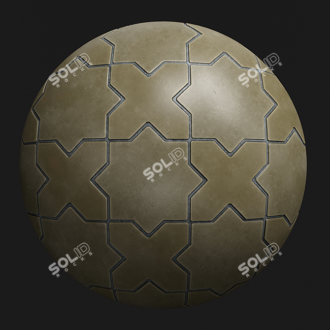 PBR Wall Tiles - 4 Materials 3D model image 5