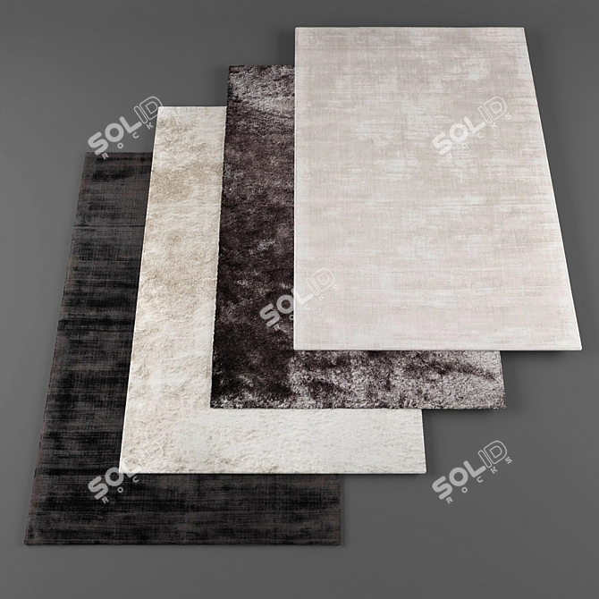 Elegant Rug Collection: Textile Archive 3D model image 1