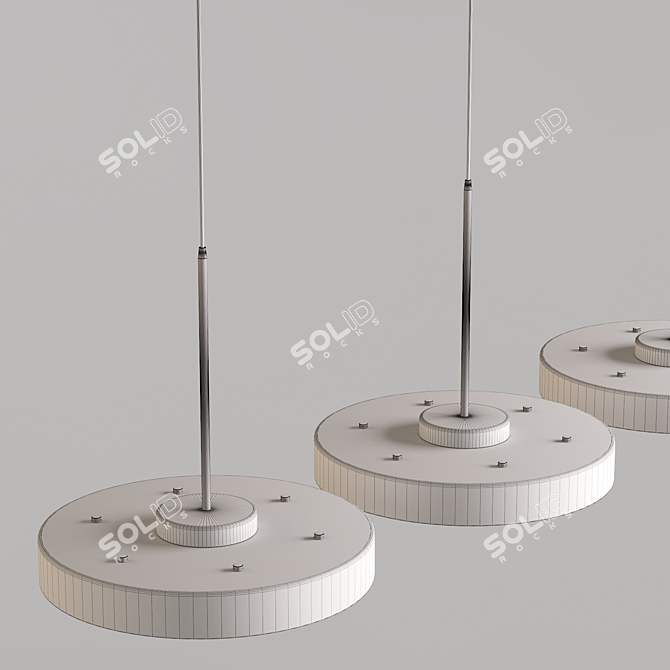 Modern Pendant Lamp with 30cm Width 3D model image 4