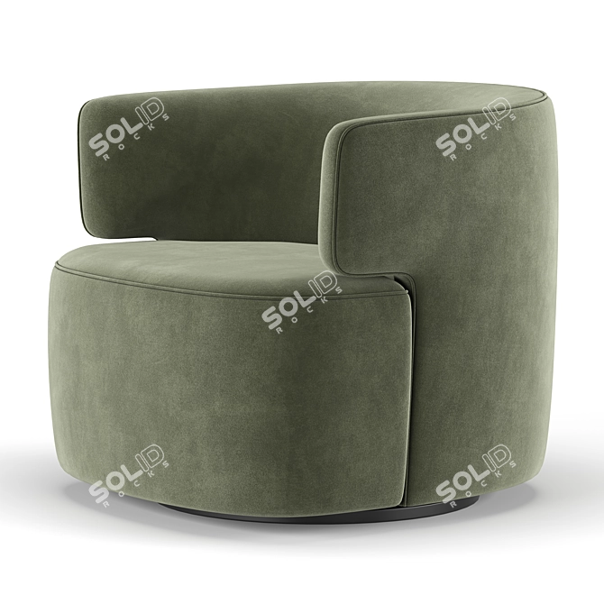  Luxe Velvet Sofa Set  3D model image 4